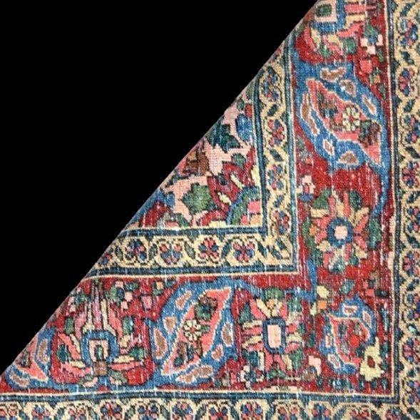 Tapis de Mechkabad, 149 x 212 cm, laine nouée main, Iran première début du XXème siècle 1900-30-photo-8