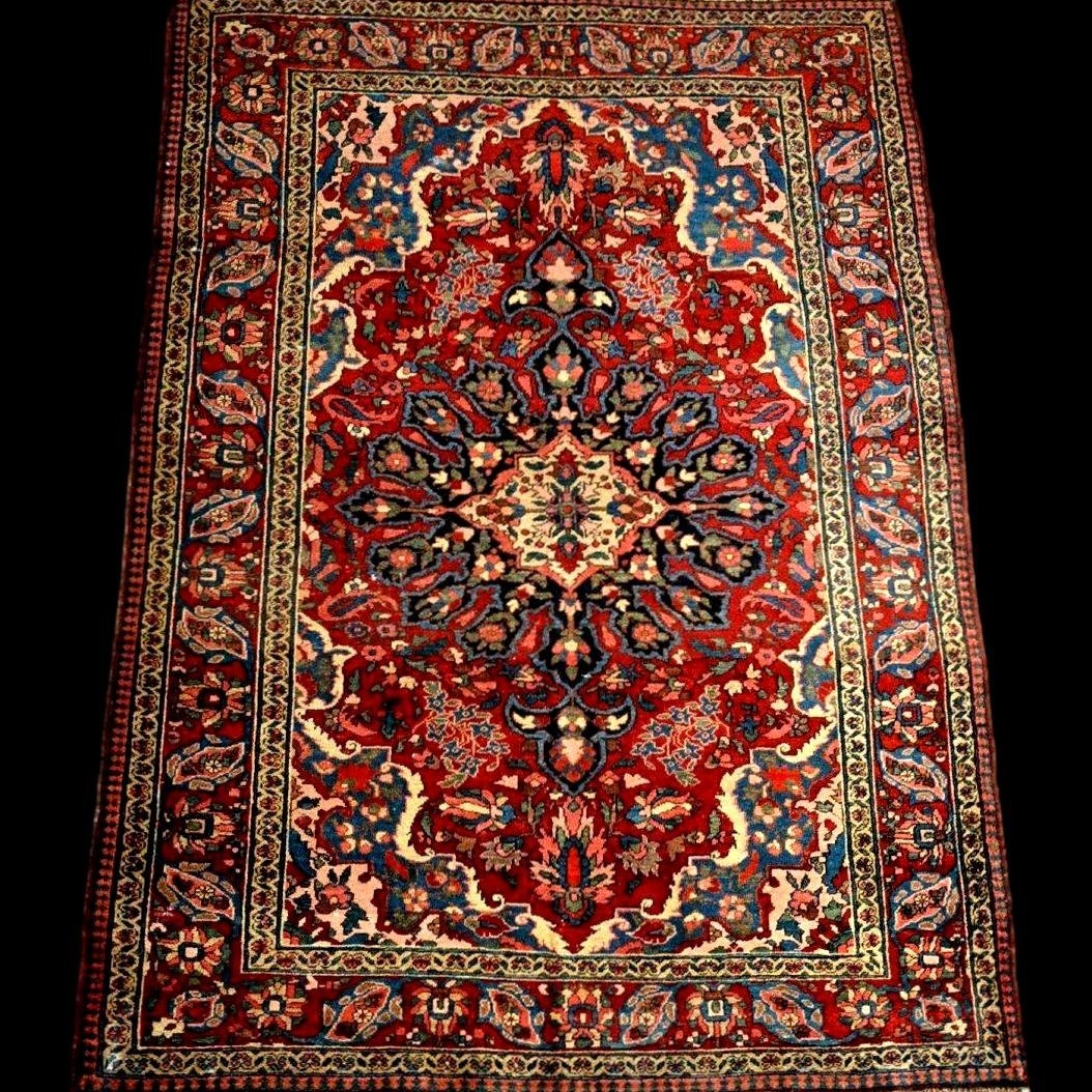Tapis de Mechkabad, 149 x 212 cm, laine nouée main, Iran première début du XXème siècle 1900-30