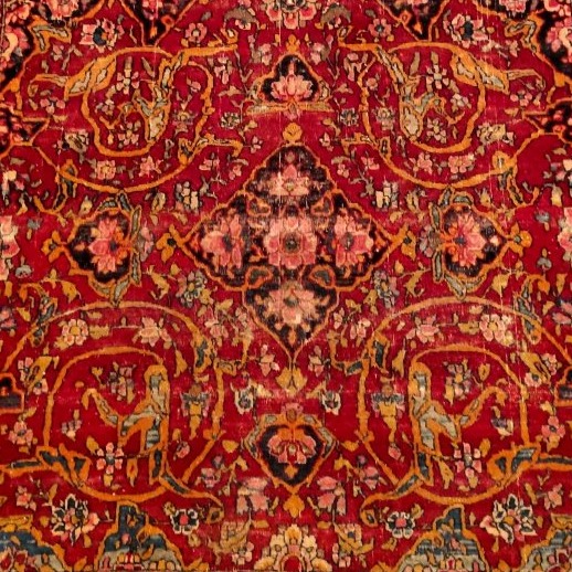 Ispahan Rug, 132 X 196 Cm, Hand-knotted Wool And Silk From The Qajar Dynasty, Collection-photo-5