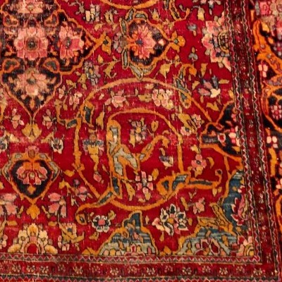 Ispahan Rug, 132 X 196 Cm, Hand-knotted Wool And Silk From The Qajar Dynasty, Collection-photo-7