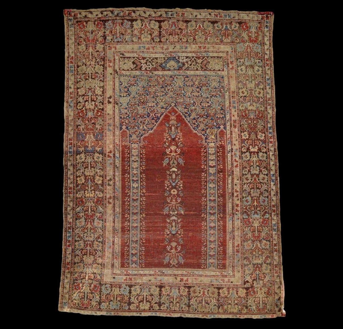 Un grand plat Berbère en terre cuite, Kabylie, Sejnane, rare décor au collier, 1900, bon état -photo-8