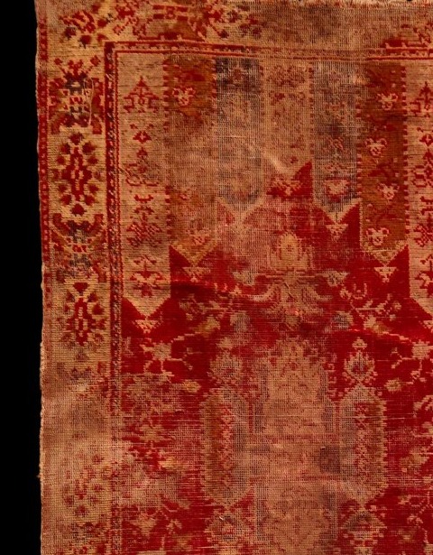 Tapis, Yastik, tapis de bienvenu, 57 x 131 cm, Anatolie, laine nouée main au milieu du XIXème S-photo-3
