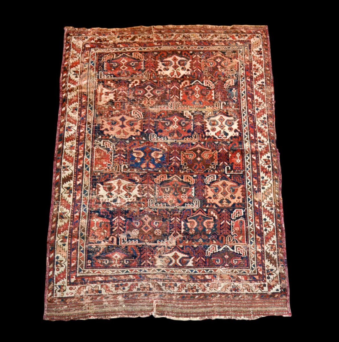 Tapis, Yastik, tapis de bienvenu, 57 x 131 cm, Anatolie, laine nouée main au milieu du XIXème S-photo-6
