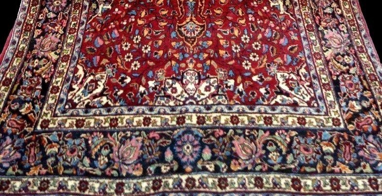 Macchad Rug, 137 X 230 Cm, Kork Wool, Hand-knotted In Iran In The Mid-20th Century-photo-4