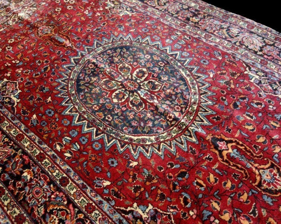 Macchad Rug, 137 X 230 Cm, Kork Wool, Hand-knotted In Iran In The Mid-20th Century-photo-1
