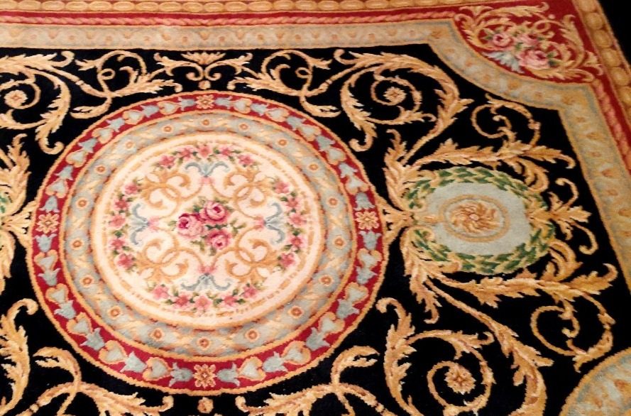 Rug, Hand-knotted Wool, In The Savonnerie Style, 223 X 300 Cm, Circa 1980, In Perfect Condition-photo-2