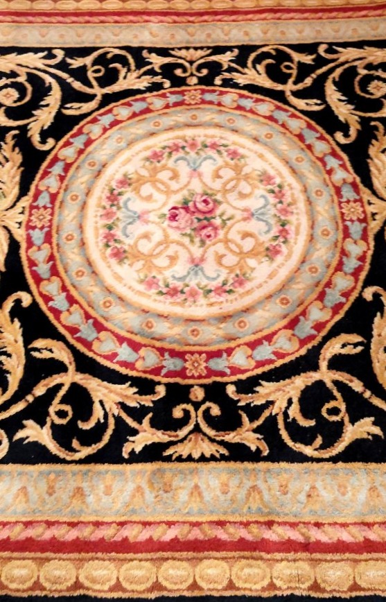 Rug, Hand-knotted Wool, In The Savonnerie Style, 223 X 300 Cm, Circa 1980, In Perfect Condition-photo-3