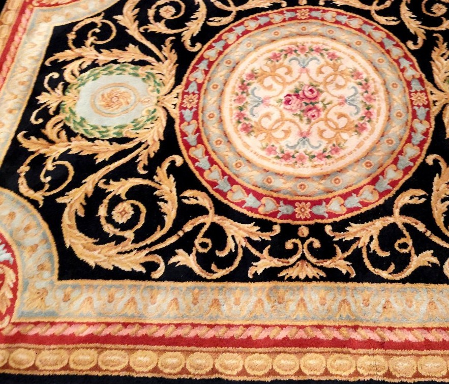 Rug, Hand-knotted Wool, In The Savonnerie Style, 223 X 300 Cm, Circa 1980, In Perfect Condition-photo-4