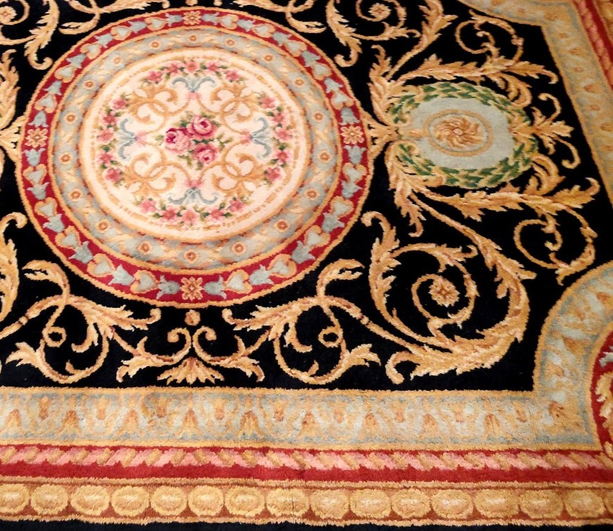 Rug, Hand-knotted Wool, In The Savonnerie Style, 223 X 300 Cm, Circa 1980, In Perfect Condition-photo-5