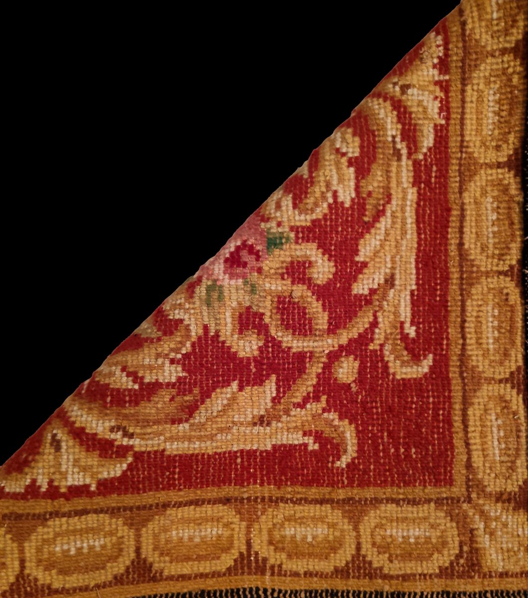 Rug, Hand-knotted Wool, In The Savonnerie Style, 223 X 300 Cm, Circa 1980, In Perfect Condition-photo-7