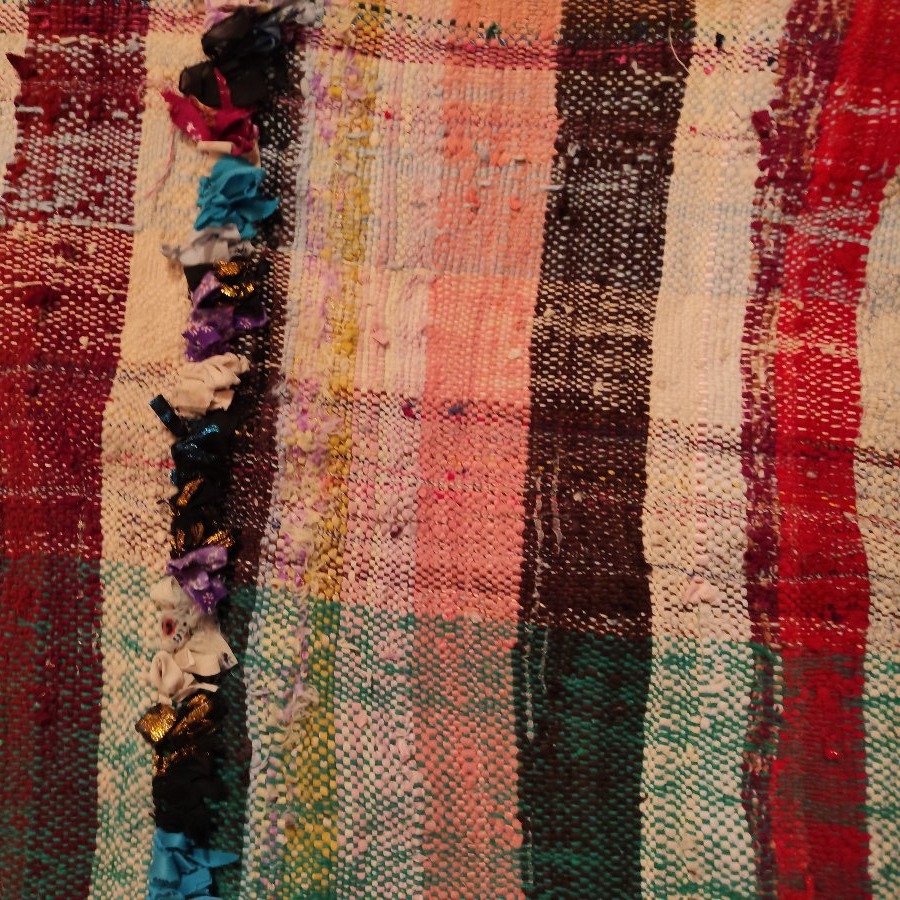 Tapis Boucharouite ancien, 135 x 230 cm, laine & coton, Maroc, 1960 - 1970, collection-photo-1