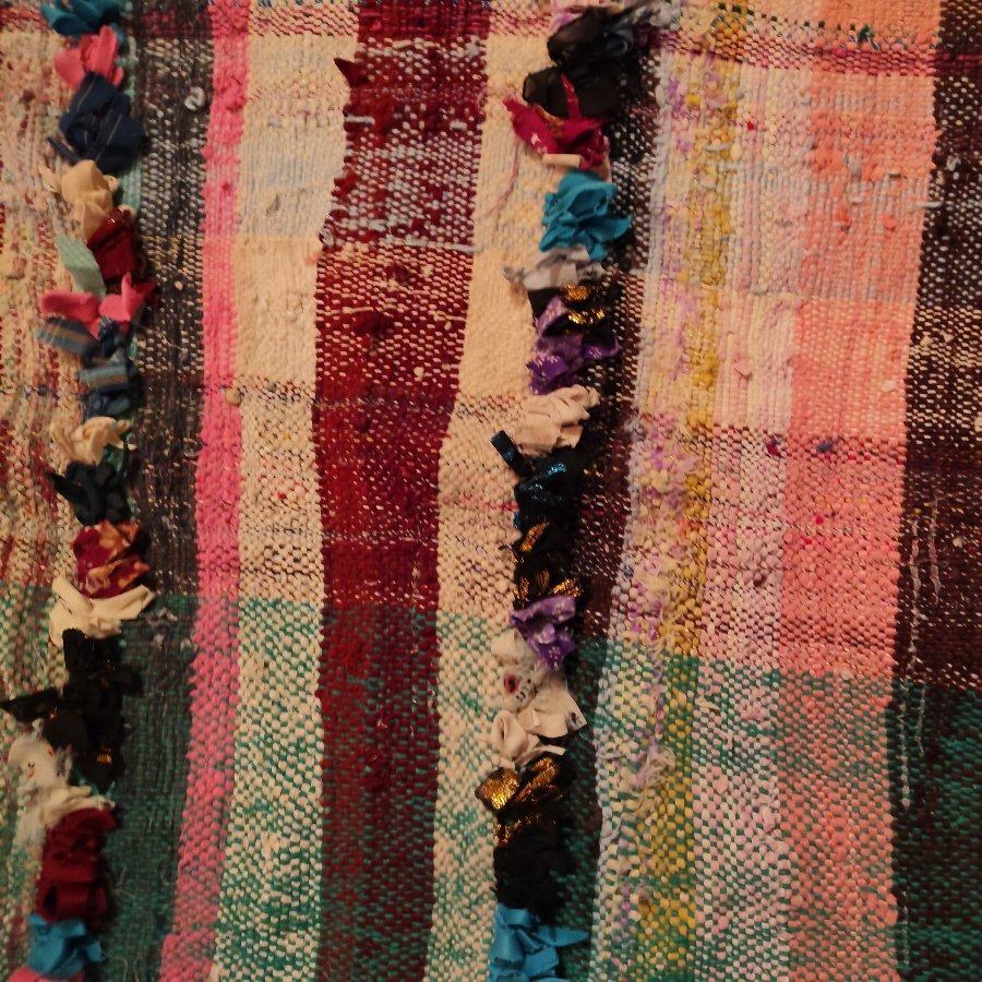 Tapis Boucharouite ancien, 135 x 230 cm, laine & coton, Maroc, 1960 - 1970, collection-photo-2