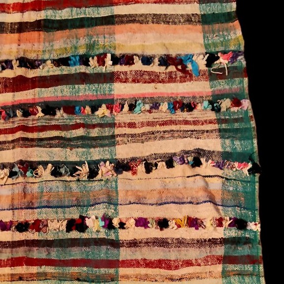 Tapis Boucharouite ancien, 135 x 230 cm, laine & coton, Maroc, 1960 - 1970, collection-photo-4