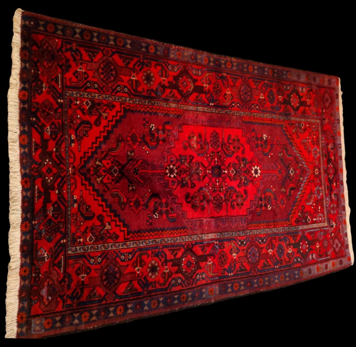 Malayer Rug, 142 X 214 Cm, Hand-knotted Wool From Iran, Circa 1960, In Perfect Condition-photo-2