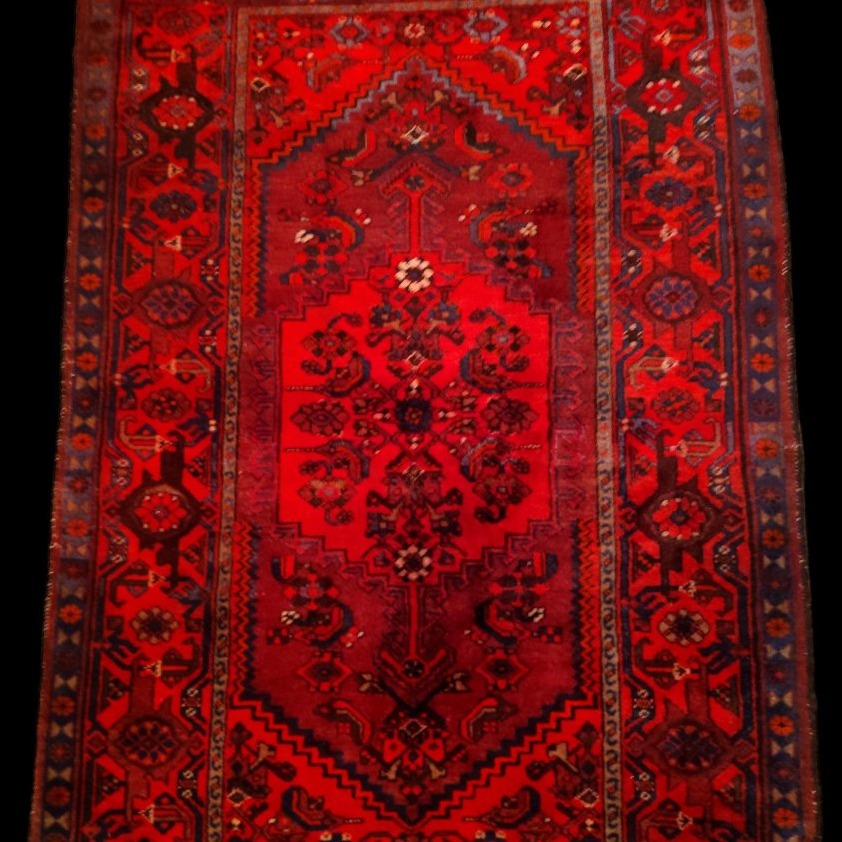 Malayer Rug, 142 X 214 Cm, Hand-knotted Wool From Iran, Circa 1960, In Perfect Condition-photo-3