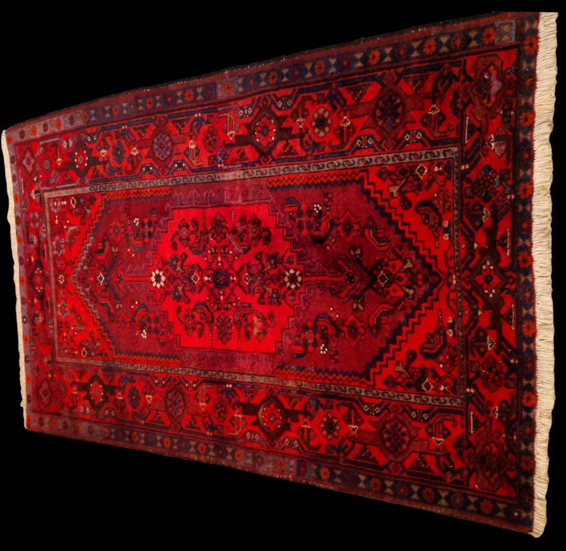 Malayer Rug, 142 X 214 Cm, Hand-knotted Wool From Iran, Circa 1960, In Perfect Condition-photo-4