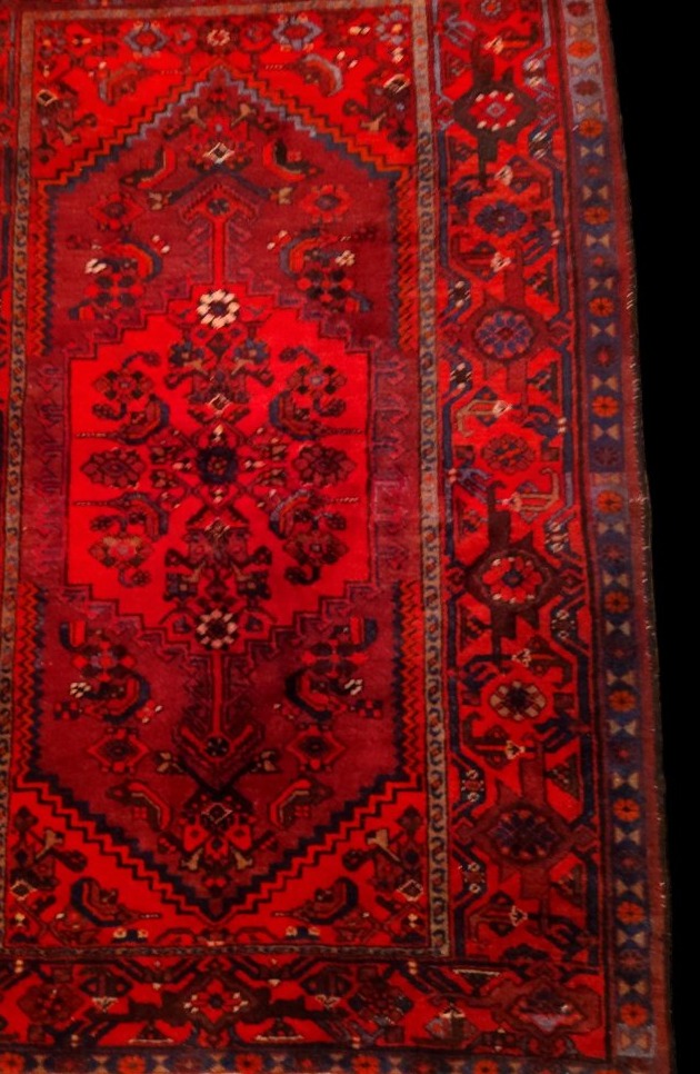Malayer Rug, 142 X 214 Cm, Hand-knotted Wool From Iran, Circa 1960, In Perfect Condition-photo-4