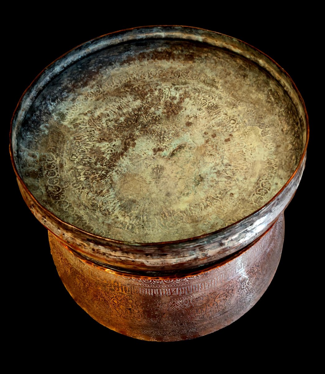 Bath Trough, Chiseled Copper Tin-plated To Resemble Silver, Azerbaijan, Iran, 1800–1850, Museum, -photo-3