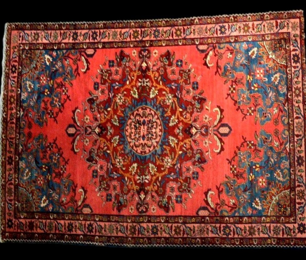 Tafresh Rug, 142 X 196 Cm, Hand-knotted Kork Wool From Iran, Circa 1900–1920-photo-4