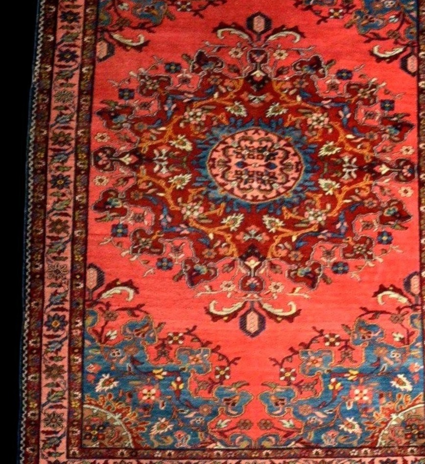 Tafresh Rug, 142 X 196 Cm, Hand-knotted Kork Wool From Iran, Circa 1900–1920-photo-3