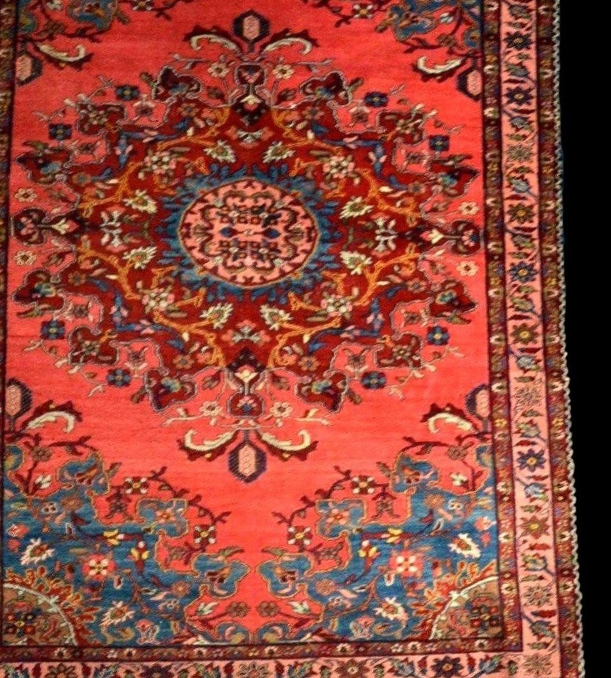 Tafresh Rug, 142 X 196 Cm, Hand-knotted Kork Wool From Iran, Circa 1900–1920-photo-4