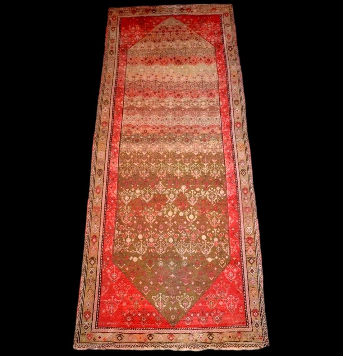 Tapis de prière en kilim, 127 x 175 cm, laine tissée en Anatolie vers 1930 - 1950, bel état-photo-7