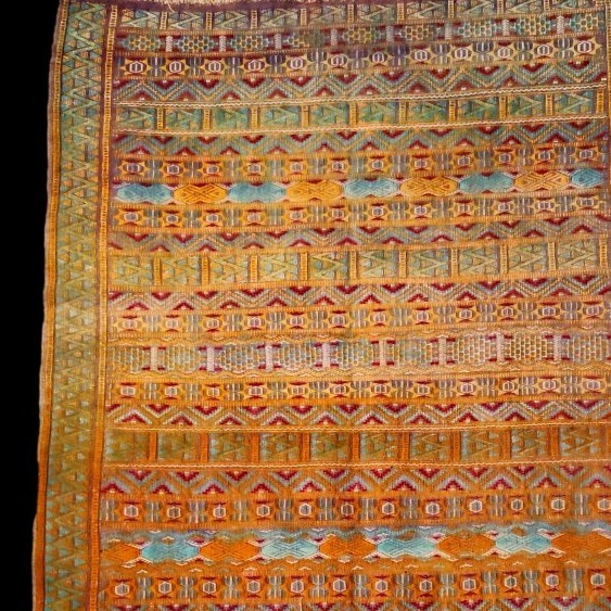 Khemisset Rug, Berber Kilim, Embroidered Hanbel, 98 X 168 Cm, Wool, Middle Atlas, Morocco, 1900–1930-photo-4