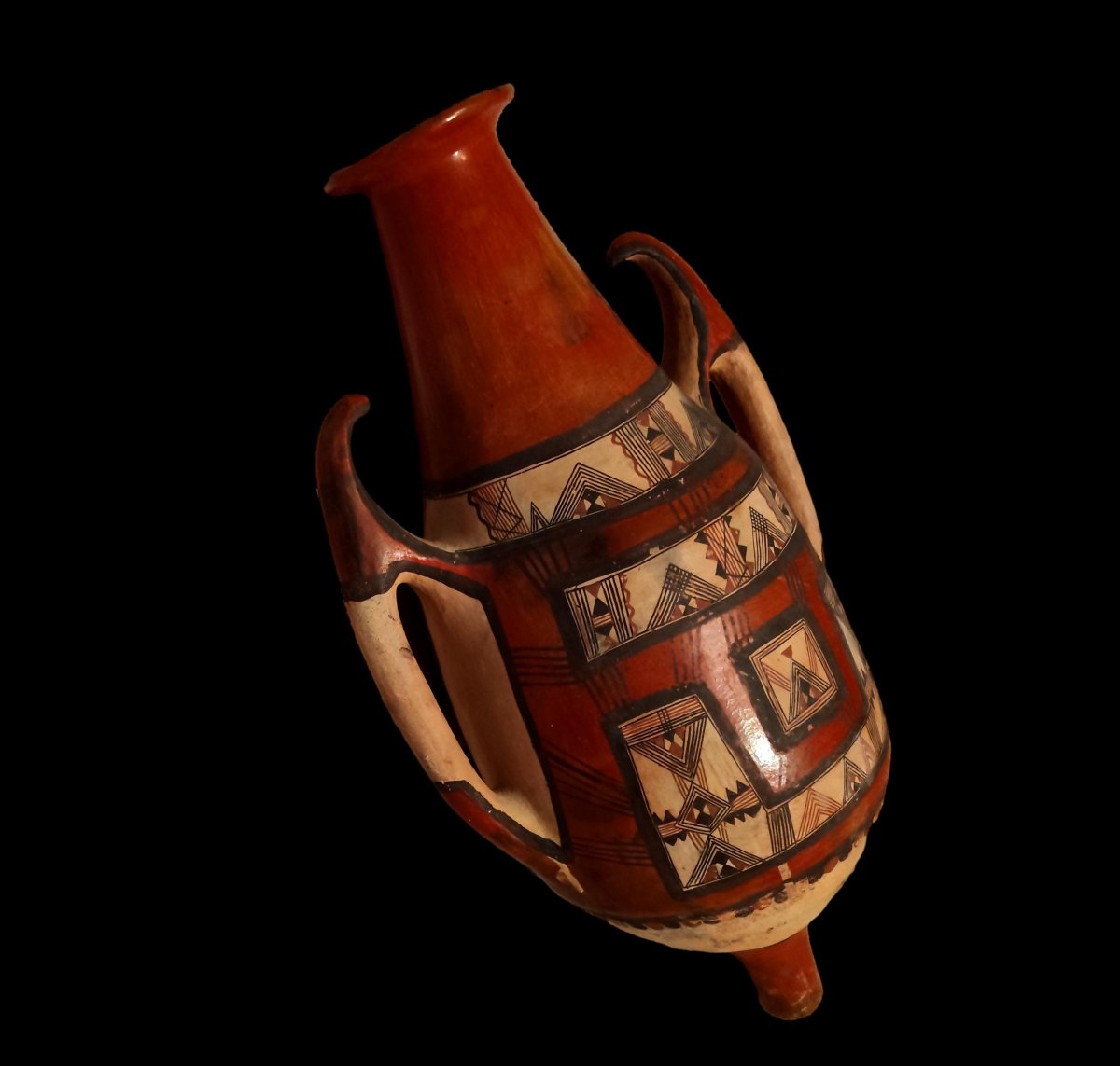 Important Berber Footed Jar, Aït Daoula, Greater Kabylie, Late 19th–early 20th Century-photo-3