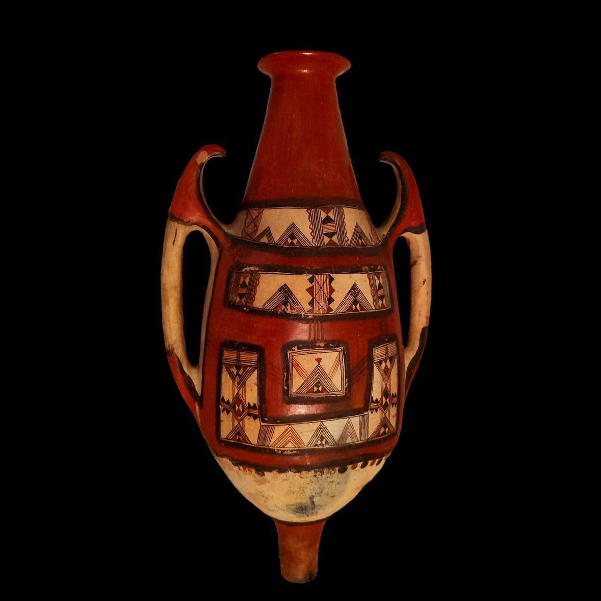 Important Berber Footed Jar, Aït Daoula, Greater Kabylie, Late 19th–early 20th Century