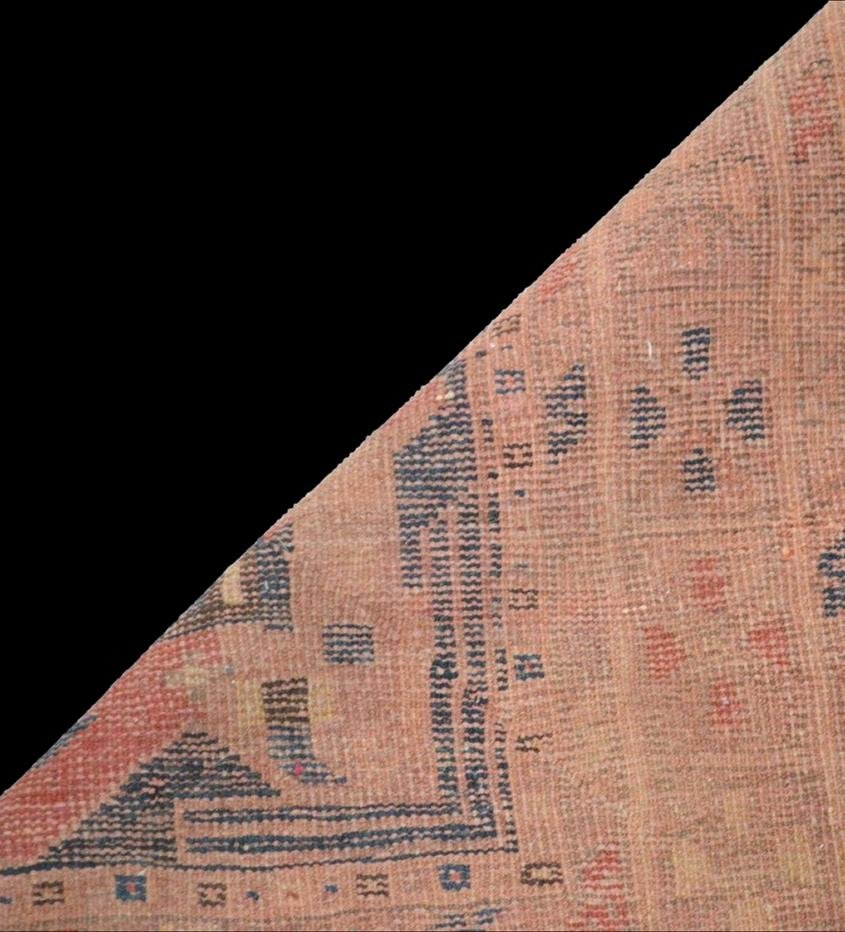 Khamseh Rug, 120 X 155 Cm, Hand-knotted Wool By The Khamseh Nomads, Iran, 19th Century-photo-3