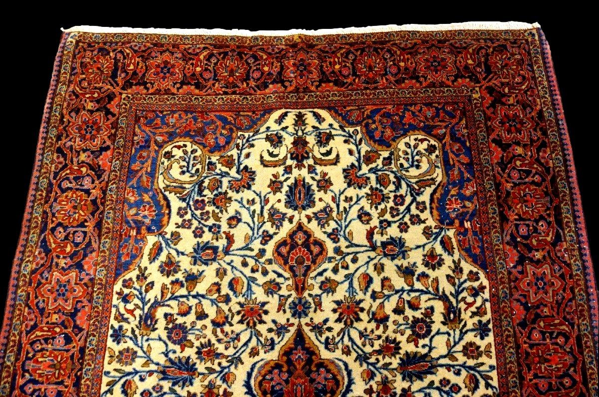 Tapis Kashan, 127 x 204 cm, laine kork nouée main en Iran vers 1930 - 1950, très bon état-photo-2
