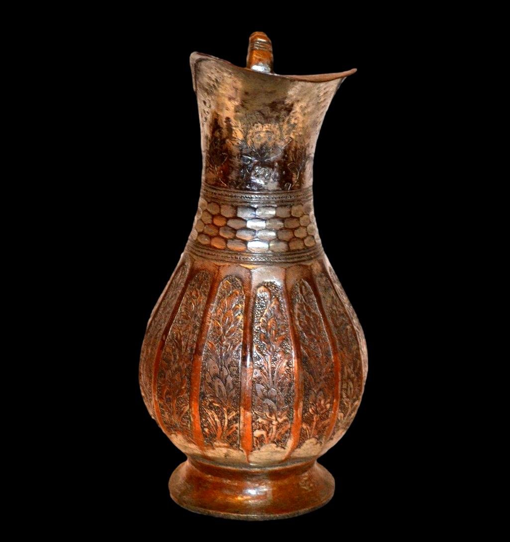 Doltcha, carafe de table, cuivre étamé, Azerbaïdjan iranien, XIXème siècle, collection-photo-2