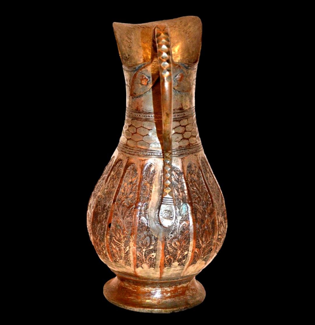 Doltcha, carafe de table, cuivre étamé, Azerbaïdjan iranien, XIXème siècle, collection-photo-4
