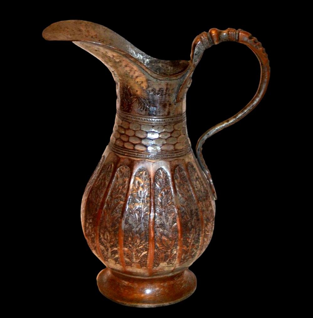 Doltcha, carafe de table, cuivre étamé, Azerbaïdjan iranien, XIXème siècle, collection