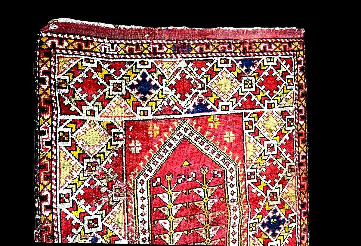 Tapis Avunya de prière , 95 x 135 cm, laine nouée main en Turquie, région de Marmara-photo-1