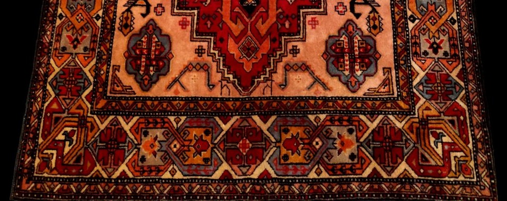 Tapis d'Erivan, Arménie, 135 x 220 cm, laine nouée main vers 1980, décor typique, Caucase-photo-5