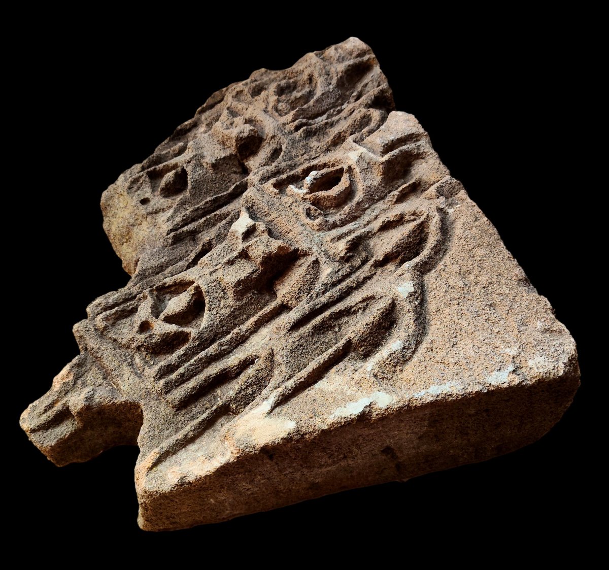 Fragment d'architecture en grès, Maroc, Omeyyades ?  Art islamique, collection-photo-4
