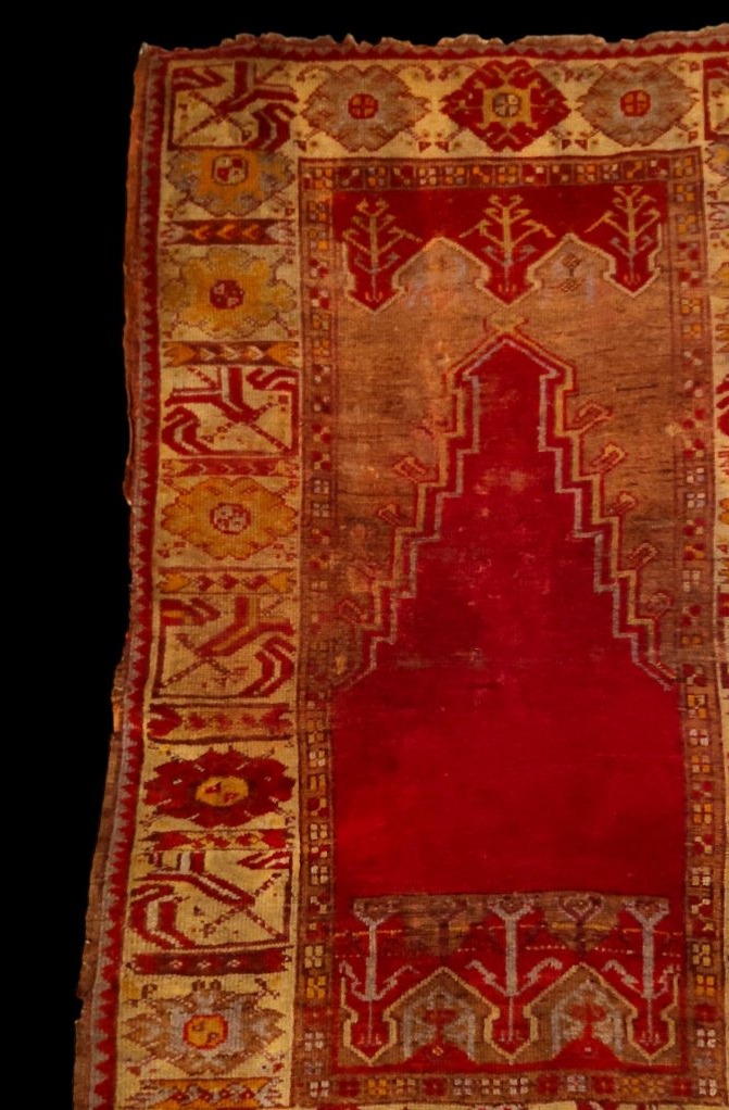 Moudjour Rug, 106 X 164 Cm, Hand-knotted Wool/wool, Anatolia, 19th Century, Islamic Art-photo-3