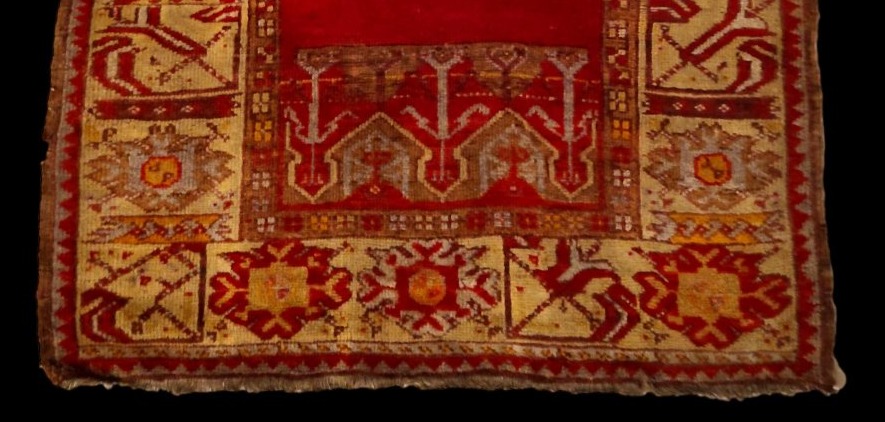 Moudjour Rug, 106 X 164 Cm, Hand-knotted Wool/wool, Anatolia, 19th Century, Islamic Art-photo-4