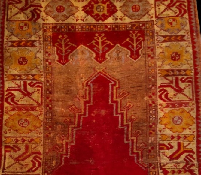 Moudjour Rug, 106 X 164 Cm, Hand-knotted Wool/wool, Anatolia, 19th Century, Islamic Art-photo-5