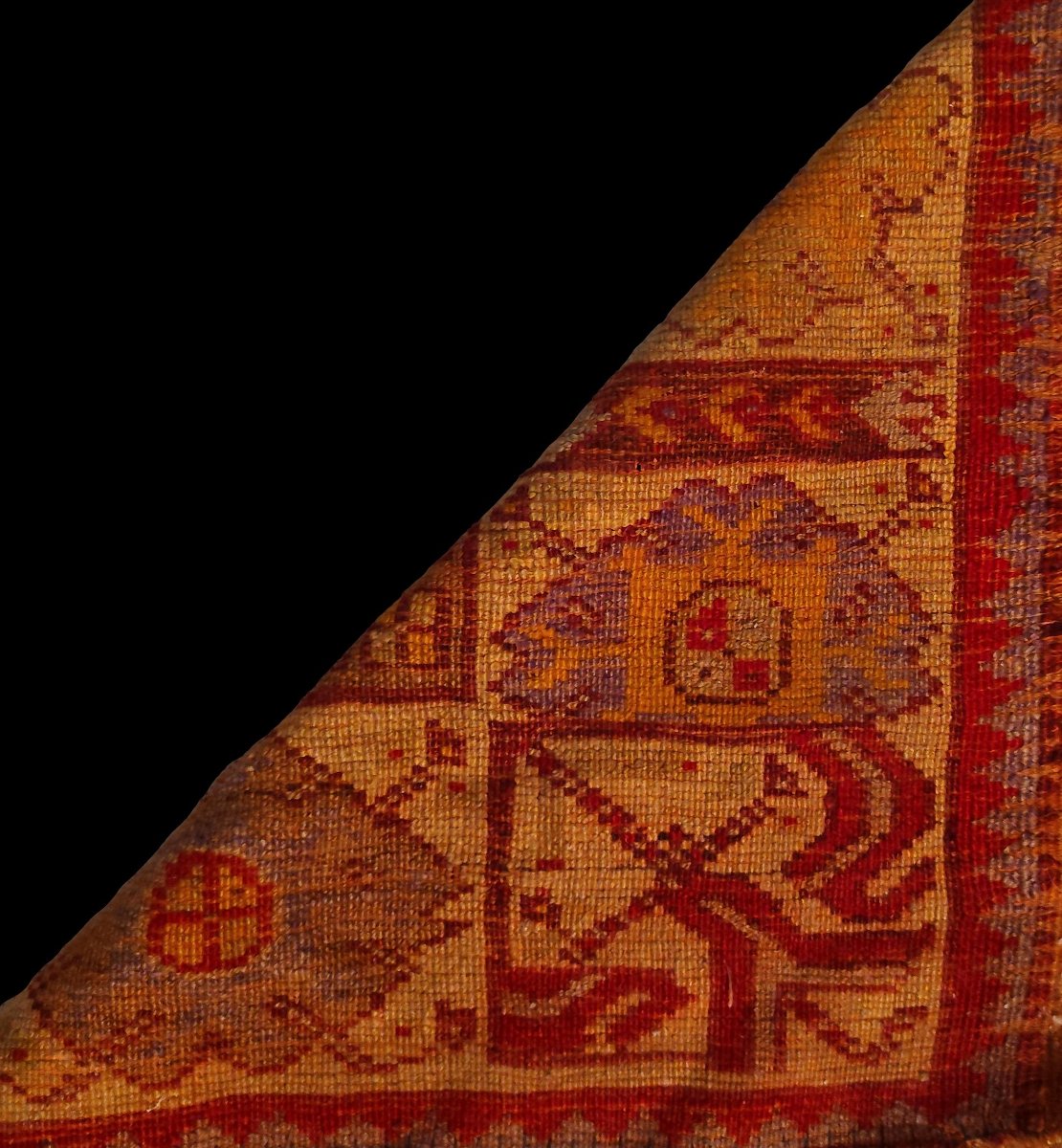 Moudjour Rug, 106 X 164 Cm, Hand-knotted Wool/wool, Anatolia, 19th Century, Islamic Art-photo-6