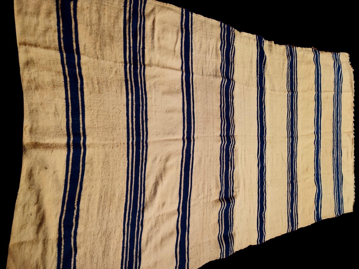 Large Berber Blanket, 172 X 315 Cm, Virgin Wool, Handwoven By Women, Morocco, 1970-photo-2