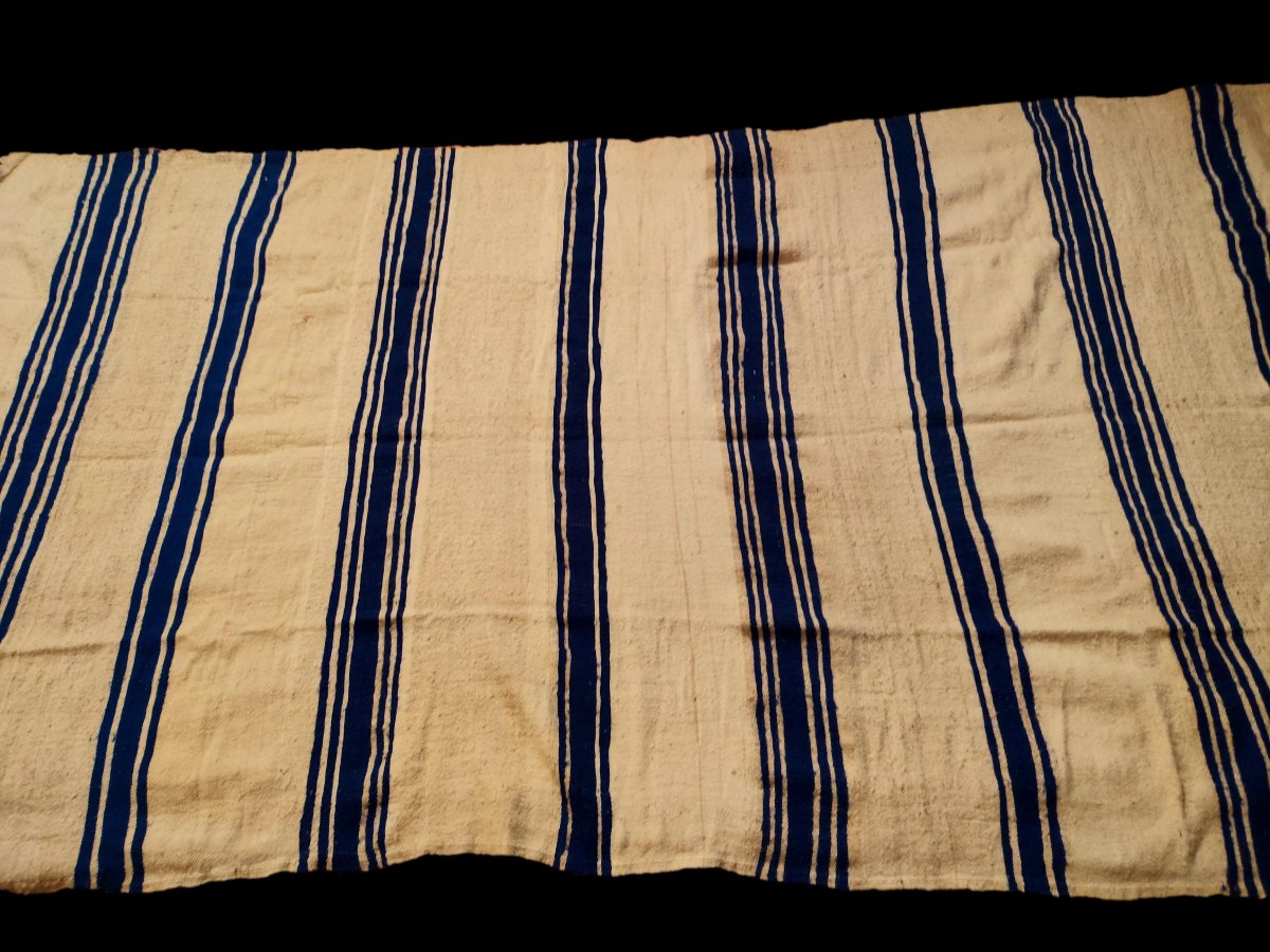 Large Berber Blanket, 172 X 315 Cm, Virgin Wool, Handwoven By Women, Morocco, 1970-photo-3