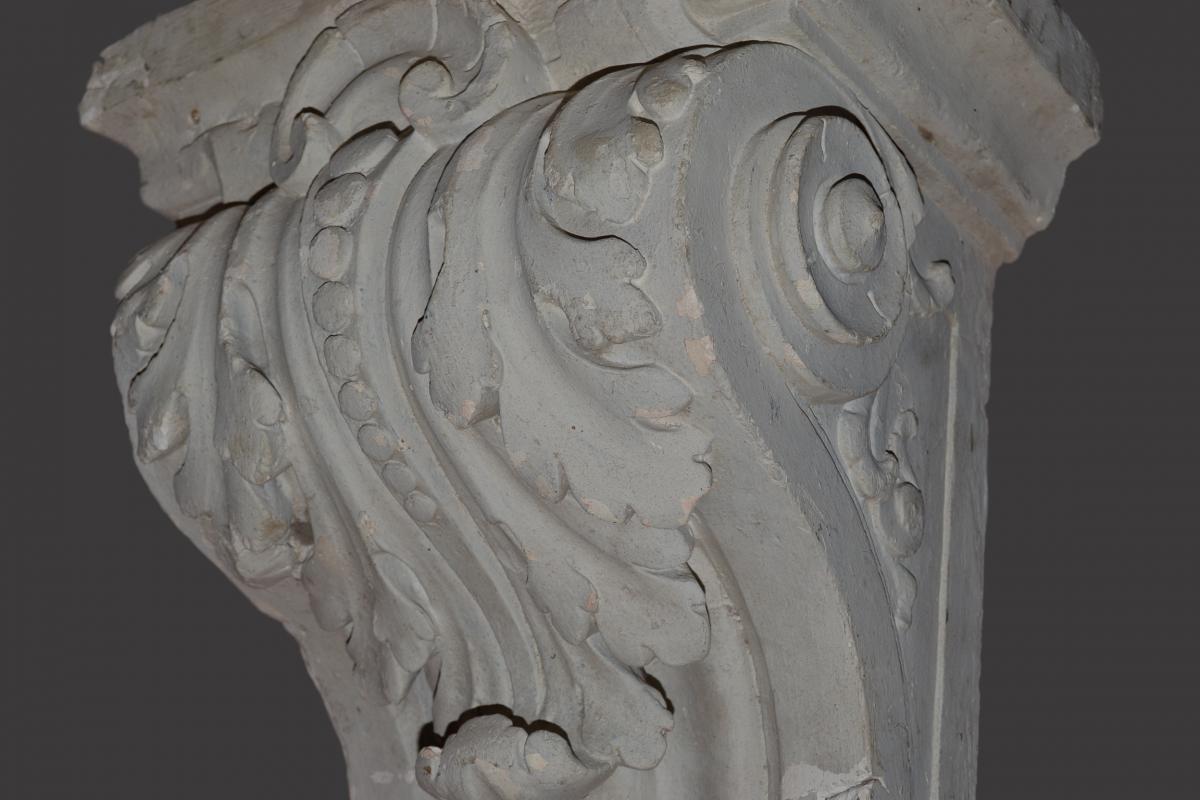 Console Plaster Nineteenth Century To Acanthus Leaves Decor-photo-4