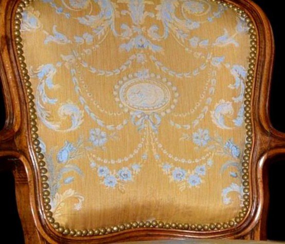 Armchairs Pair, Louis XV Style Circa 1890, New Upholstery-photo-7