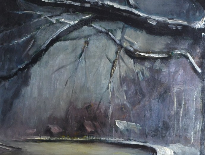 Wouters Karel  1892 - 1965,  Landscape Snow - 1948-photo-4