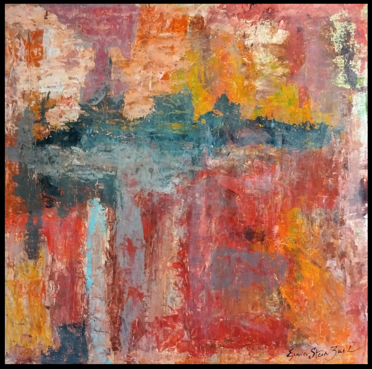 Harm Kamerlingh Onnes ( 1893 - 1985), The Street, Circa 1950, Oil On Canvas Signed Hko-photo-3