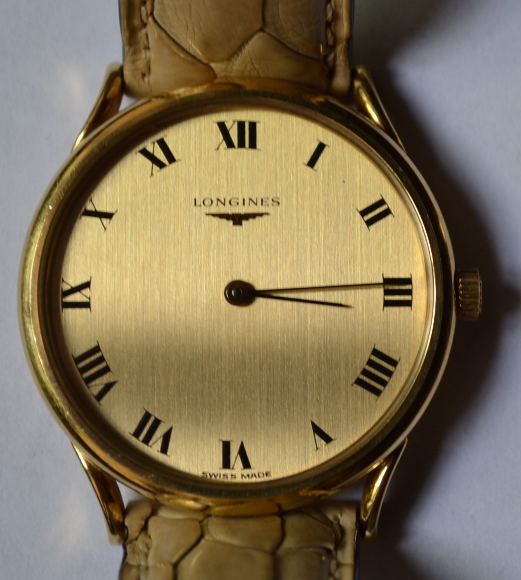 Longines For Men, Gold 18k Mens Watch Circa 1980-photo-4