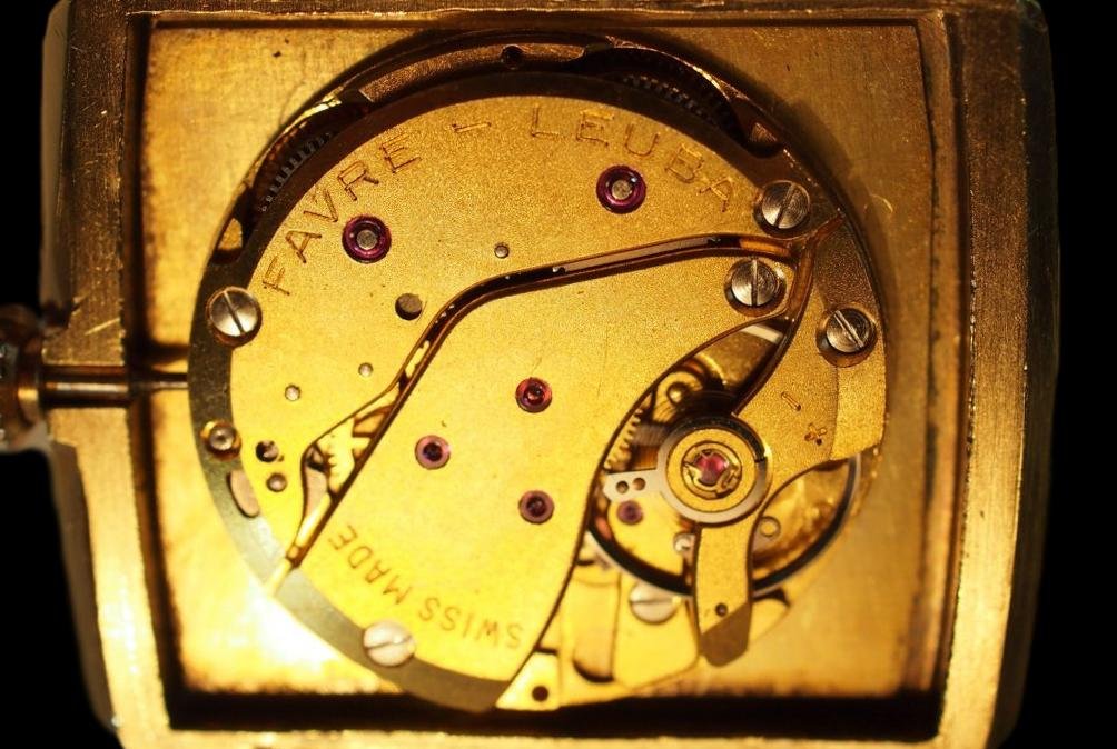 Montre Bracelet Homme, maison JAEGER, plaqué Or, vers 1970-photo-1