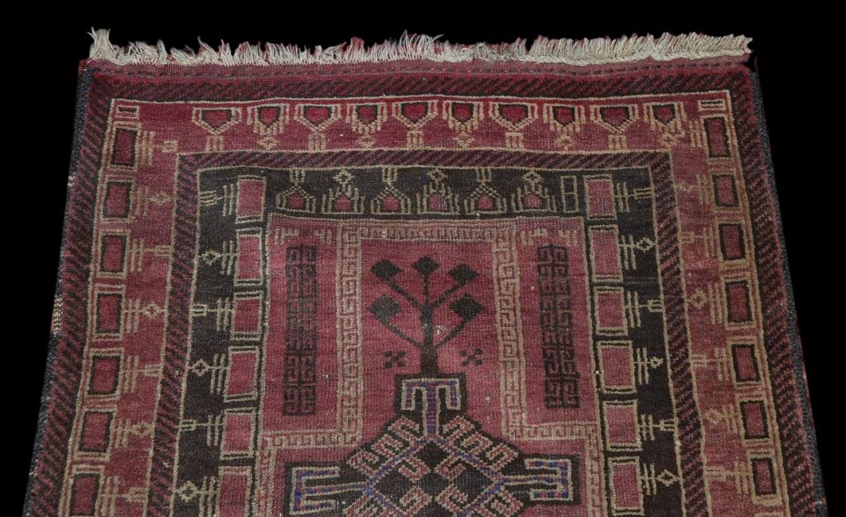 Beloutche Old  Rug, 77 Cm X 123 Cm, Hand Knotted, Iran, Early 20th Century-photo-2